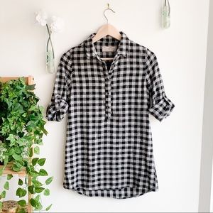 Jach’s Girlfriend Plaid Flannel Tunic Popover